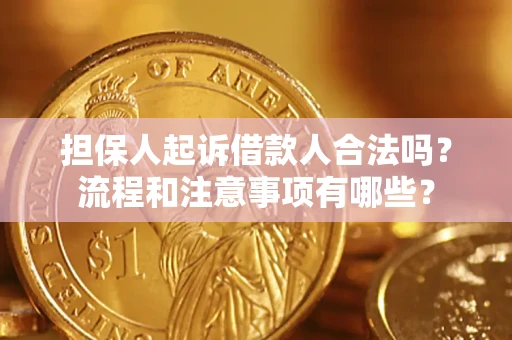 北京担保人起诉借款人合法吗？流程和注意事项有哪些？