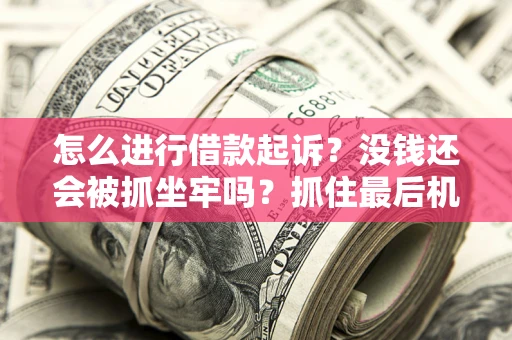 北京怎么进行借款起诉？没钱还会被抓坐牢吗？抓住最后机会！