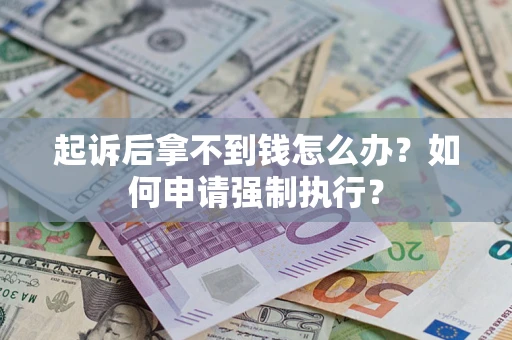 北京起诉后拿不到钱怎么办？如何申请强制执行？