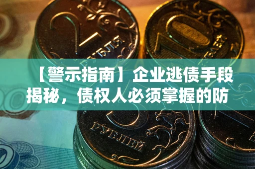 北京【警示指南】企业逃债手段揭秘，债权人必须掌握的防坑宝典